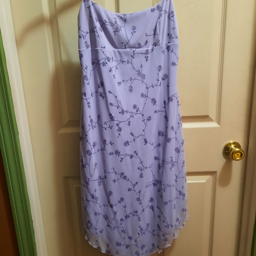 City Triangles Purple Floral Dress